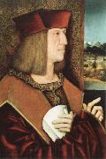bernhard strigel portrait of emperor maximilian Sweden oil painting artist